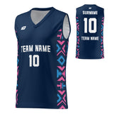 Basketball Jersey Aztec - Navy